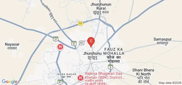 Seth Moti Lal PG College, Jhunjhunu Map