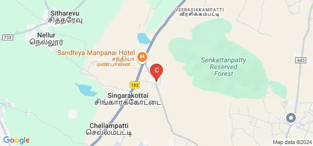 Pannaikadu Veerammal Paramasivam College of Engineering and Technology for Women, Dindigul Map