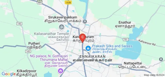 Government Arignar Anna Memorial Cancer Hospital and Research Institute, Kanchipuram Map