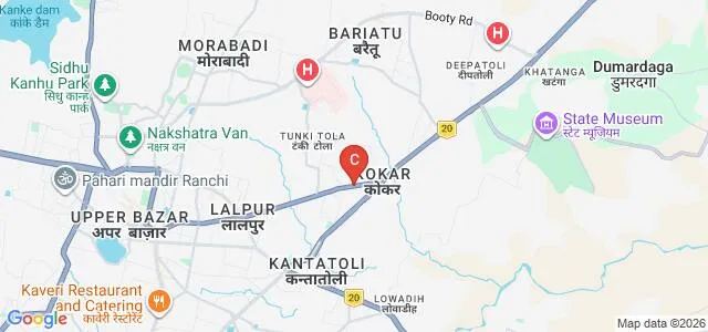 Birla Institute of Technology, Mesra, Lalpur Campus Map