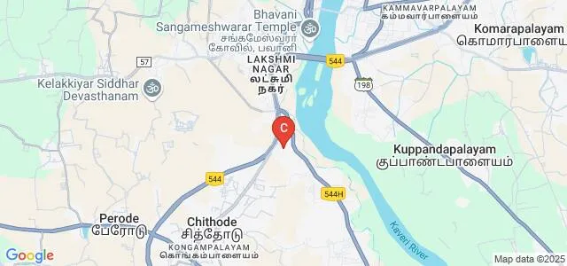 Sri Vasavi College, Erode Map