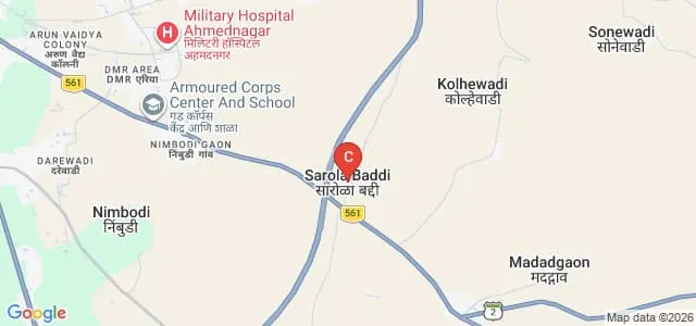 Vishwabharati Academy's College of Engineering, Ahmednagar Map
