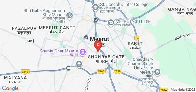 Ismail National Mahila PG College, Meerut Map