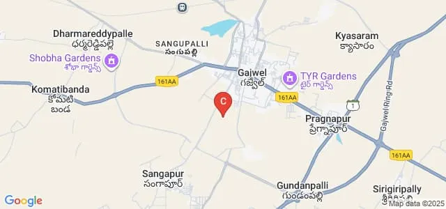 Government Degree College for Women, Gajwel Map