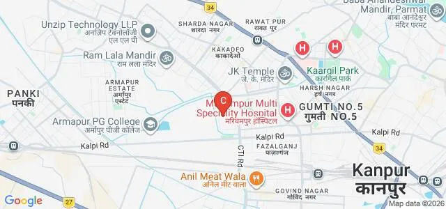 Saraswati Mahila Mahavidyalaya, Kanpur Map