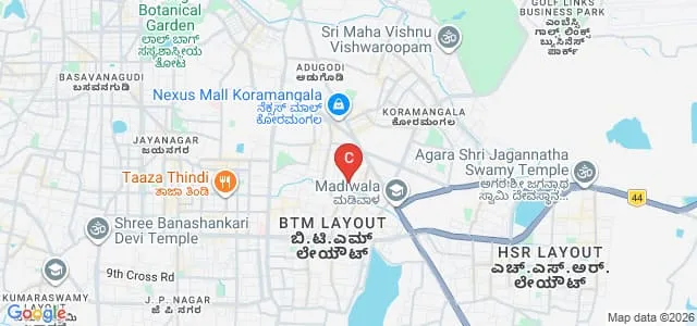 Sri Venkateshwara College of Education, Bangalore Map