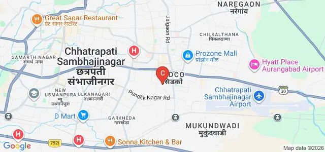 Aasawa Brothers Business School Arts Science Commerce, Aurangabad Map