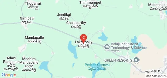 Balaji Institute of Pharmacy, Narsampet Map