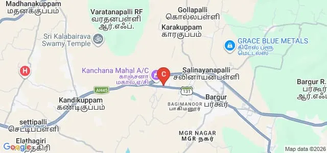Government College of Engineering, Bargur Map