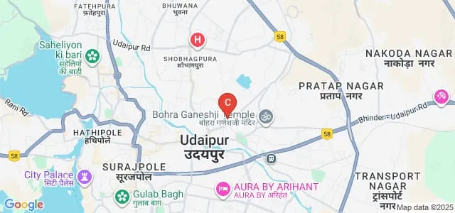 Aishwarya Institute of Management and IT, Udaipur Map