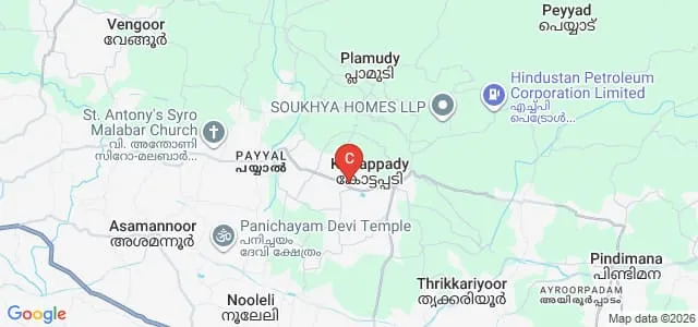 Mar Elias College, Kothamangalam Map