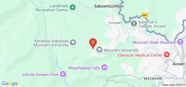 Mizoram University Centre for Distance and Online Education Map