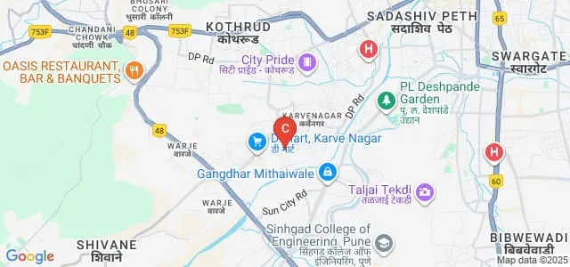 Smt Hiraben Nanavati Institute of Management and Research for Women, Pune Map