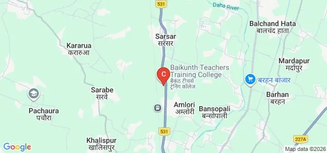Baikunth Teachers Training College, Siwan Map