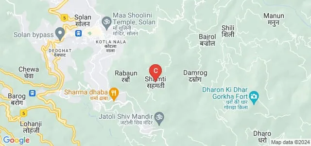 Sai Institute of Higher Education, Solan Map