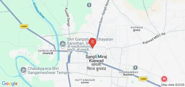 Ganpatrao Arwade College of Commerce, Sangli Map