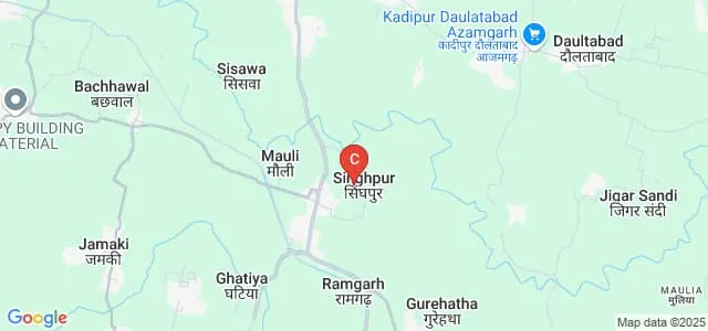 Maa Dhanawati Mahavidyalaya, Azamgarh Map