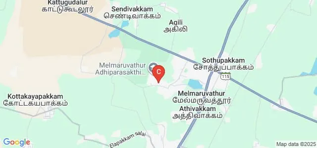 Adhiparasakthi College of Nursing, Kancheepuram Map