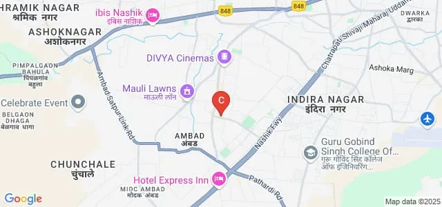Karmaveer Shantarmbapu Kondaji Wavare Arts Science and Commerce College, Nashik Map