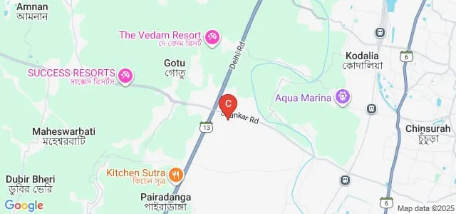 Genex College of Pharmaceutical Science and Technology, Chinsurah Map
