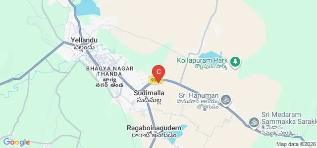 Government Degree College, Yellandu Map
