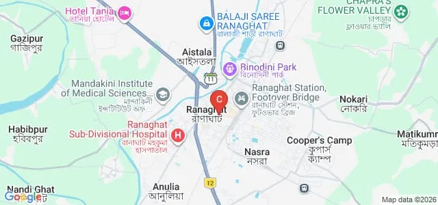St Marys College Bachelor of Education and Higher Studies, Nadia Map