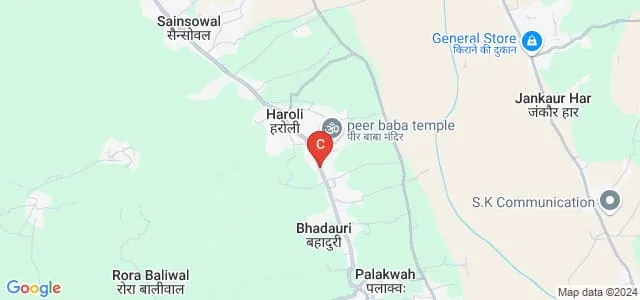 Dev Bhumy Institute of Engineering and Technology, Una Map