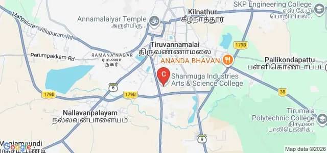 Shanmuga Industries Arts and Science College, Nallavanpalayam Map