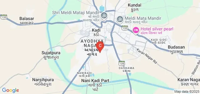 Shree Vasudevbhai And Kantibhai Patel Institute of Engineering, Mehsana Map