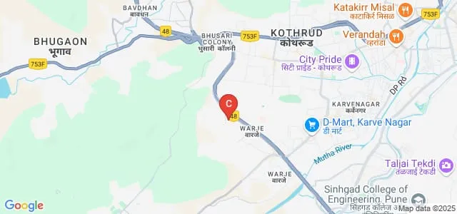 RMD Sinhgad School of Engineering, Warje Map