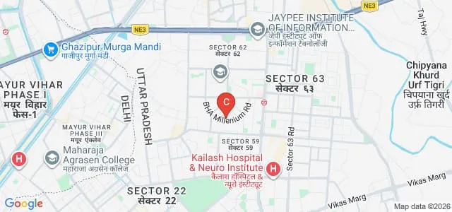 Satyam School of Journalism and Mass Communication, Noida Map
