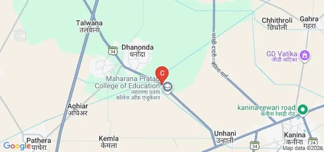Maharana Pratap Institute of Technology and Management, Mahendergarh Map