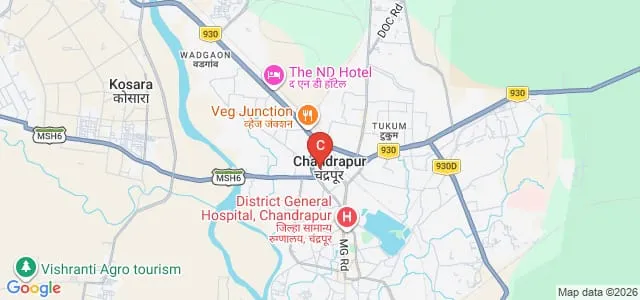 KMSK Government Medical College, Chandrapur Map