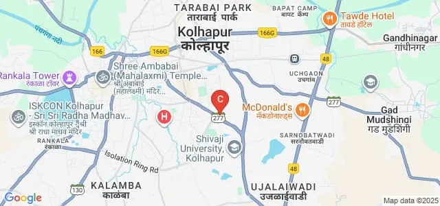 Chhatrapati Shahu Institute of Business Education and Research, Kolhapur Map
