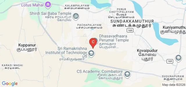 Sri Ramakrishna Institute of Technology, Coimbatore Map