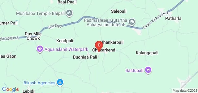 Padmashree Krutartha Acharya College of Nursing, Bargarh Map