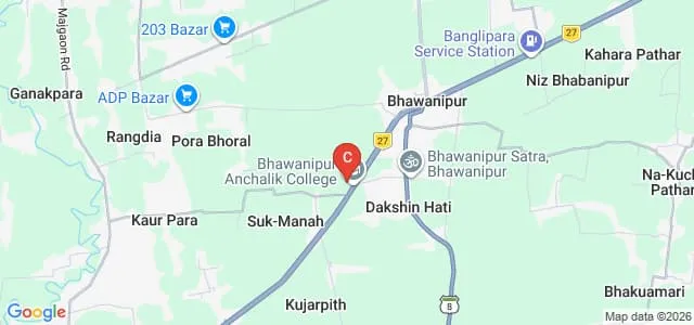 Bhawanipur Anchalik College, Barpeta Map