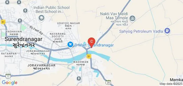 Smt KB Shah Vadi Vihar Science College, Surendranagar Map