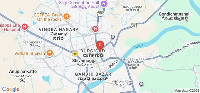 Acharya Tulsi National College of Commerce, Shivamogga Map