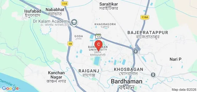 University Institute of Technology, The University of Burdwan, Burdwan Map