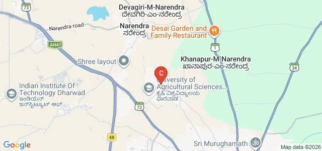College of Agriculture, Dharwad Map