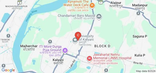 Department of Business Administration, University of Kalyani, Kalyani Map