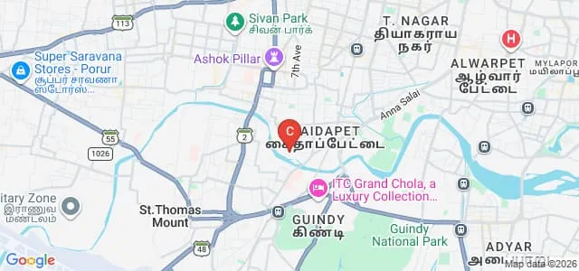 Annai Veilankanni's College for Women, Chennai Map