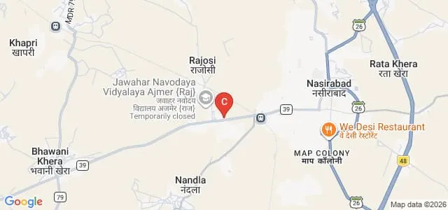 Shri Govind Singh Gurjar Rajkiya Mahavidyalaya, Nasirabad Map