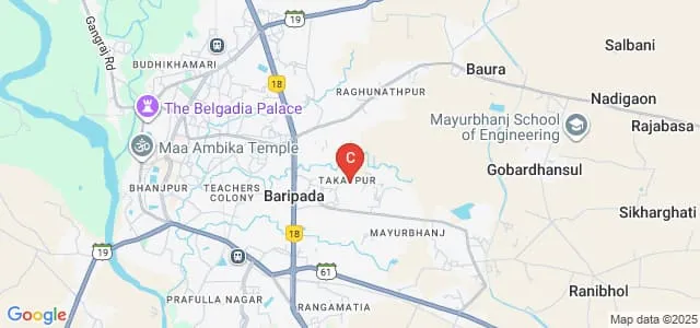 Mayurbhanj Law College, Baripada Map