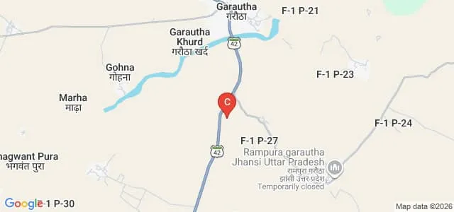 Motibai Rajaram Mahavidyalaya, Jhansi Map