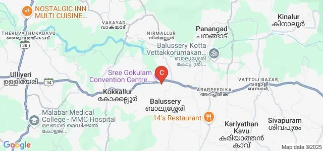 Sree Gokulam Arts and Science College, Kozhikode Map