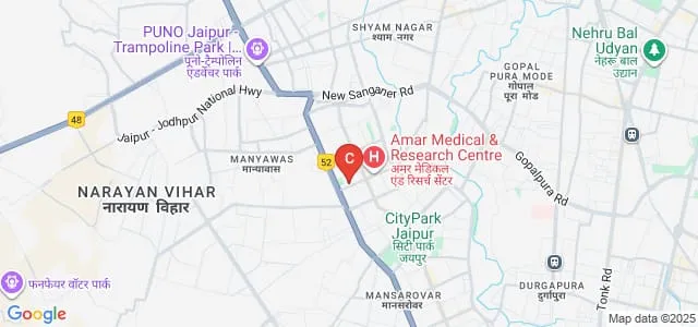 Mahavir Law College, Jaipur Map