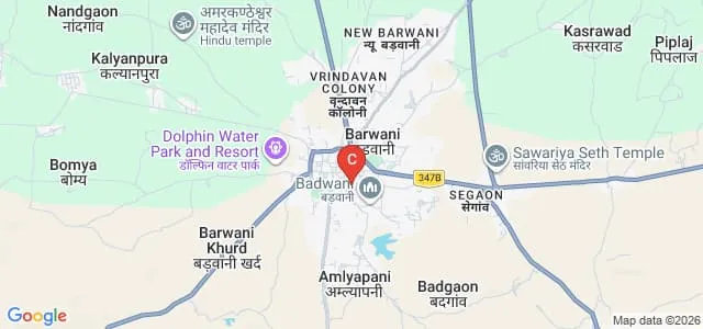 Sardar Vallabh Bhai Patel Shiksha Mahavidyalaya, Barwani Map