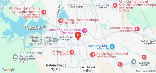 Rajeev Gandhi College, Bhopal Map